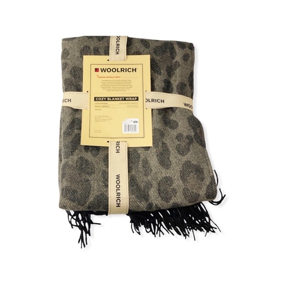 Woolrich Women’s Cozy Blanket Wrap Animal Leopard Print One Size - Picture 3 of 6